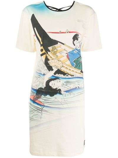 Kenzo платье-футболка Ama с принтом
