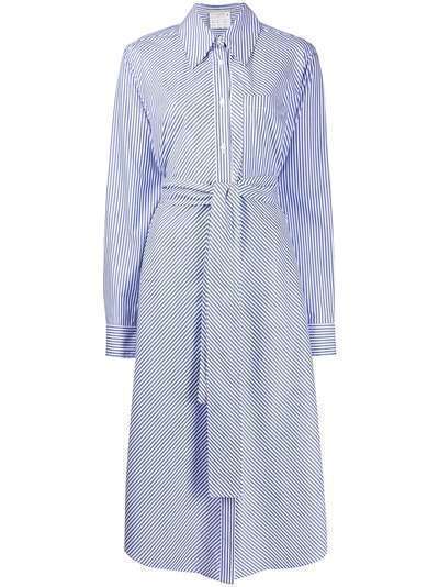 Stella McCartney полосатое платье асимметричного кроя