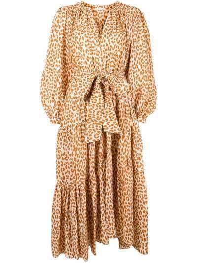 Ulla Johnson платье Dara с леопардовым принтом