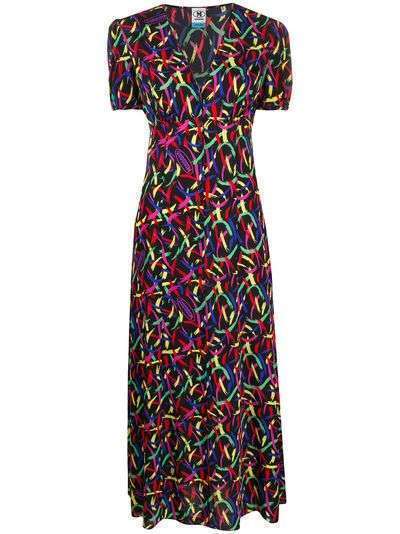 M Missoni креповое платье с абстрактным принтом
