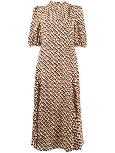 DVF Diane von Furstenberg платье миди Nella с принтом