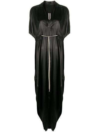 Rick Owens фактурное платье с разрезом сбоку