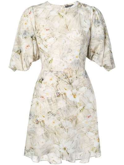 Alexander McQueen платье мини с цветочным принтом
