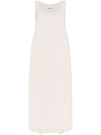 Jil Sander платье макси Masie с U-образным вырезом