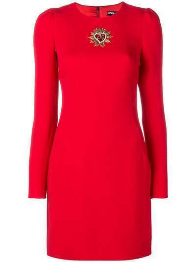 Dolce & Gabbana платье с нашивкой Sacred Heart