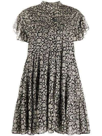 Isabel Marant Étoile платье-рубашка мини с цветочным принтом