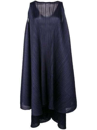 Pleats Please Issey Miyake плиссированное платье-трапеция