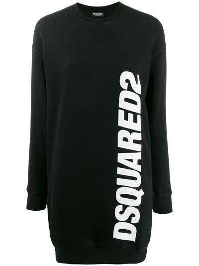 Dsquared2 платье-свитер с логотипом
