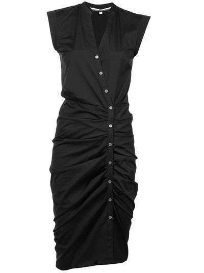 Veronica Beard платье-рубашка со сборкой
