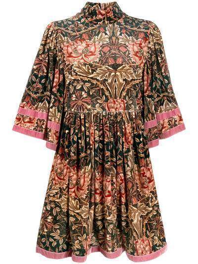 L'Autre Chose короткое платье с цветочным принтом