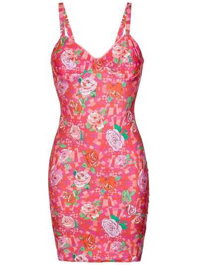 Amir Slama floral print fitted dress