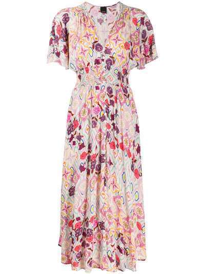 Pinko платье с цветочным принтом