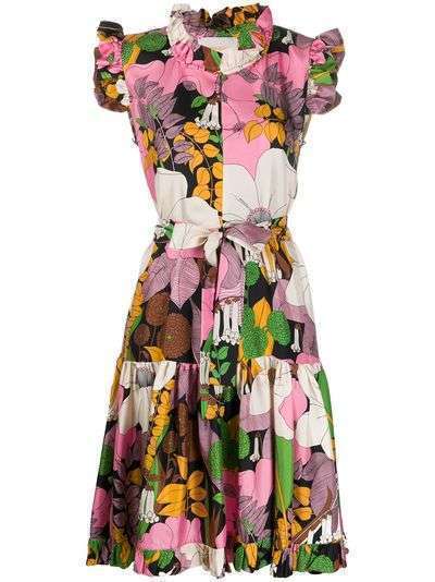 La Doublej платье-рубашка с цветочным принтом