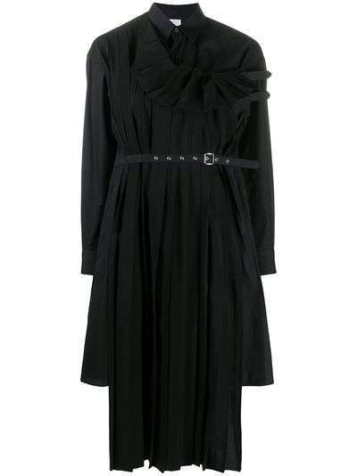 Comme Des Garçons Noir Kei Ninomiya деконструированное платье миди асимметричного кроя