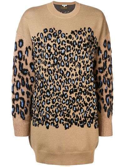 Kenzo Leopard print jumper dress