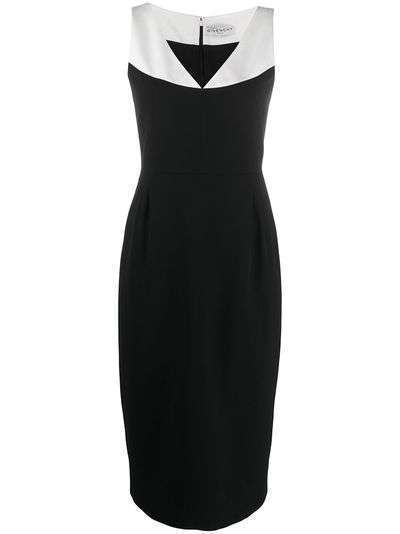 Givenchy приталенное платье с V-образным вырезом