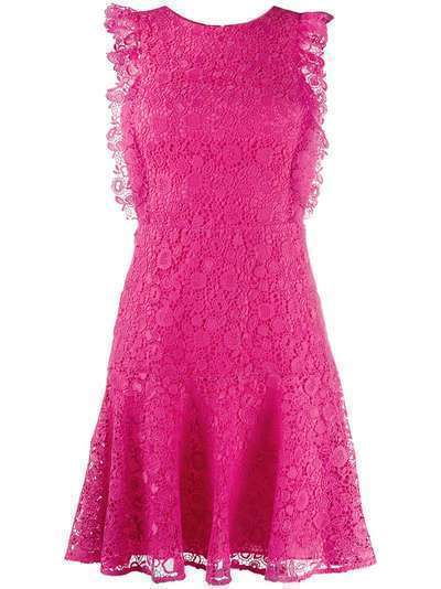 Pinko расклешенное кружевное платье мини