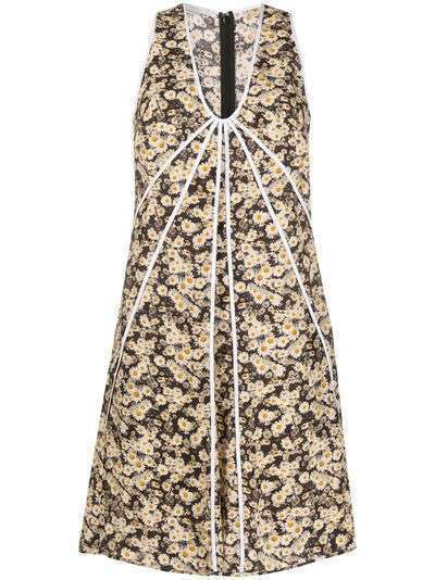 Stella McCartney платье-трапеция с цветочным принтом