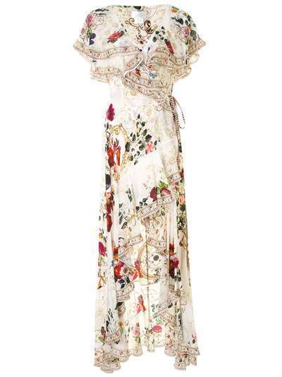 Camilla платье асимметричного кроя с оборками