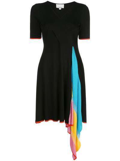 i-am-chen платье в стиле колор-блок с драпировкой