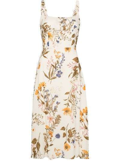 Reformation платье миди Camari с цветочным принтом