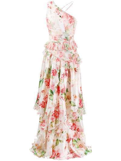 Philipp Plein платье с цветочным принтом