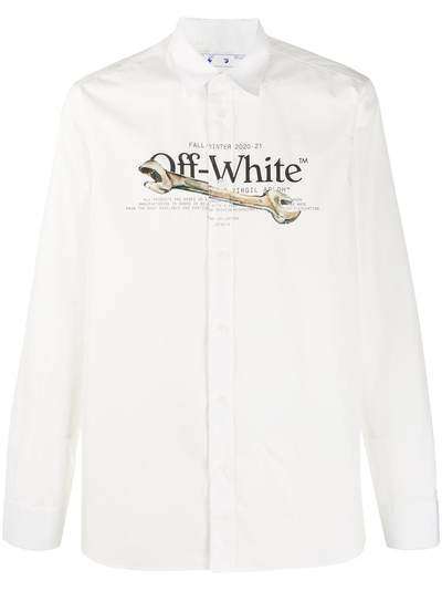 Off-White рубашка с принтом