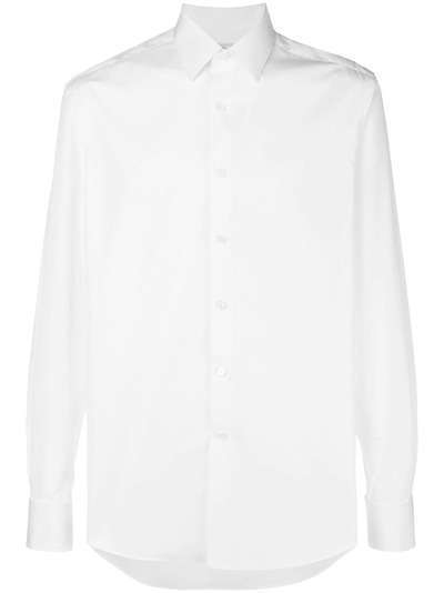 Salvatore Ferragamo классическая рубашка с закругленным краем