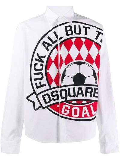 Dsquared2 рубашка Goal с принтом