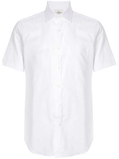 Kent & Curwen рубашка узкого кроя с короткими рукавами