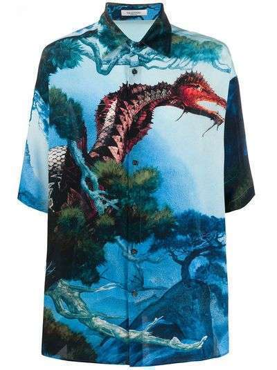 Valentino рубашка Dragons Garden