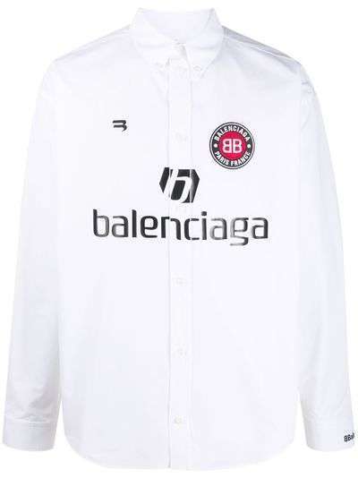 Balenciaga рубашка с принтом Soccer