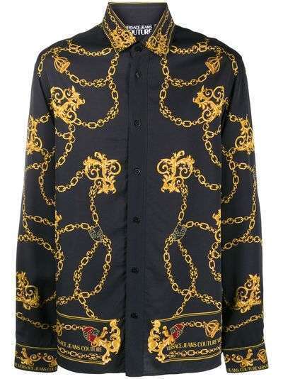 Versace Jeans Couture рубашка с принтом Chain & Baroque
