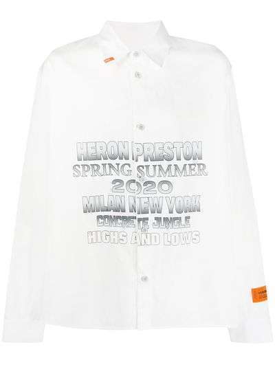 Heron Preston рубашка с логотипом