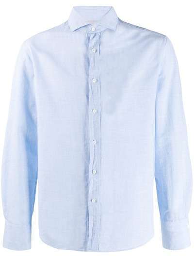 Brunello Cucinelli рубашка из ткани шамбре