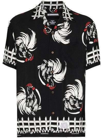 Neighborhood рубашка Aloha с принтом Rooster