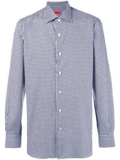 Isaia gingham button shirt