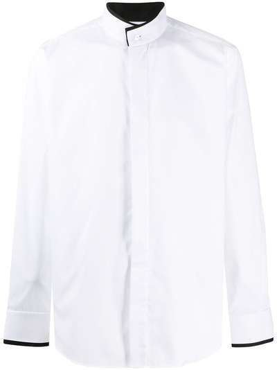Karl Lagerfeld рубашка с контрастной окантовкой