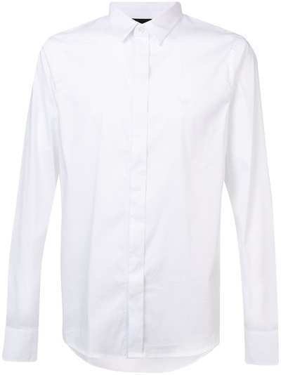 Emporio Armani классическая рубашка кроя слим