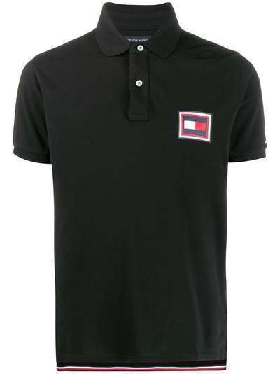 Tommy Hilfiger рубашка поло с нашивкой-логотипом