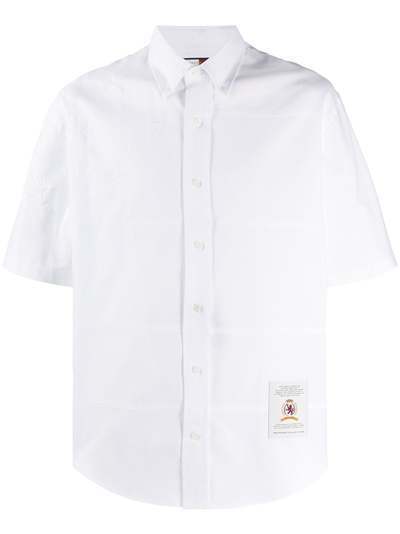 Tommy Hilfiger рубашка с нашивкой-логотипом
