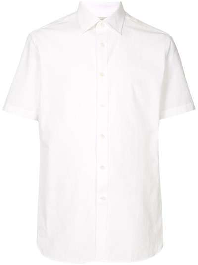 Kent & Curwen фактурная рубашка с короткими рукавами
