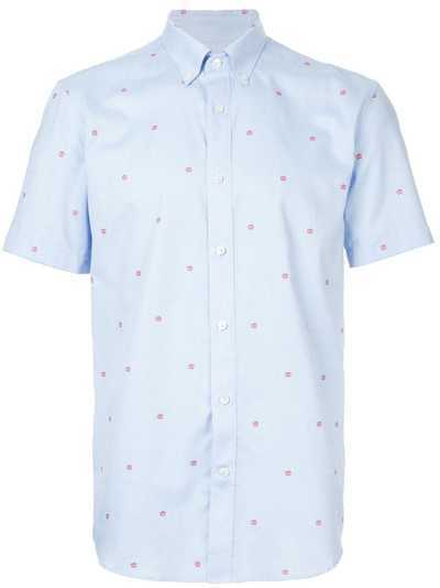 Gieves & Hawkes embroidered button down shirt
