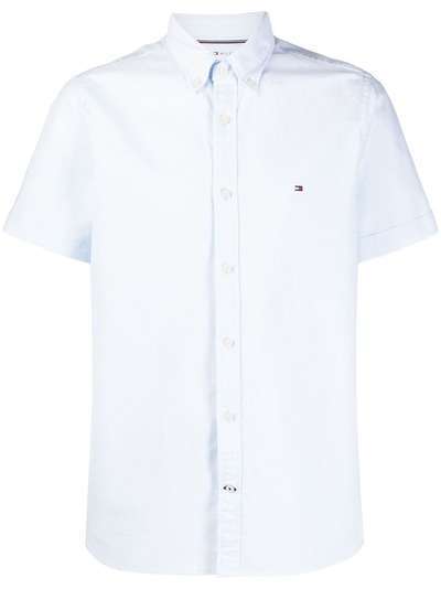 Tommy Hilfiger рубашка с короткими рукавами и вышитым логотипом