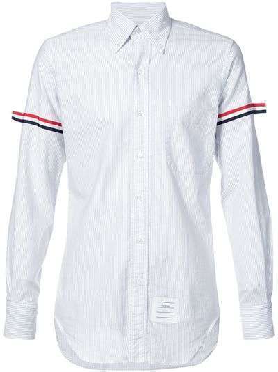 Thom Browne оксфордская рубашка на пуговицах с длинными рукавами