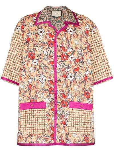 Gucci рубашка Springtime с цветочным принтом