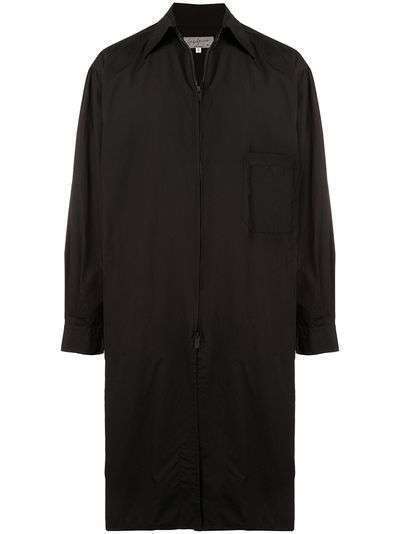 Yohji Yamamoto длинная рубашка на молнии