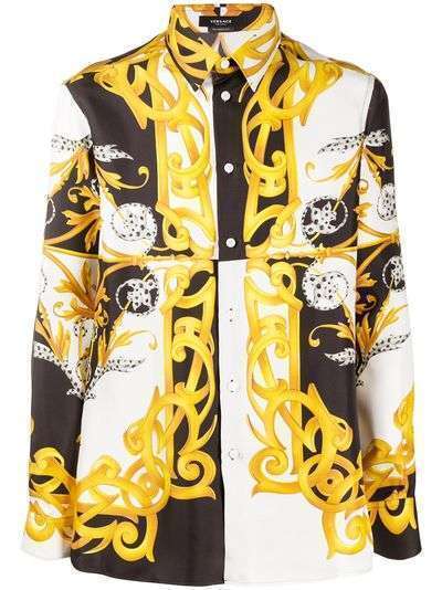 Versace рубашка с принтом Barocco Acanthus