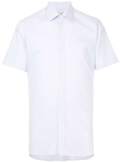 Gieves & Hawkes short-sleeved striped shirt