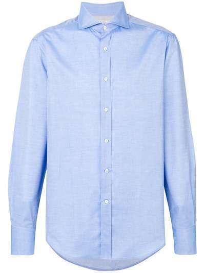 Brunello Cucinelli классическая однотонная рубашка